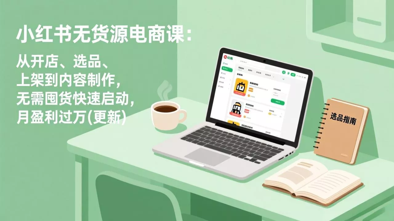 小红书无货源电商课(6月22更新-心思维创富网_网上创业教程_网络创业项目