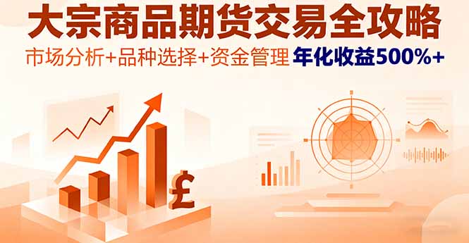 大宗商品期货交易全攻略，市场分析+品种选择+资金管理，年化收益500%+-心思维创富网_网上创业教程_网络创业项目