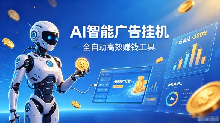 AI智能广告挂G，在家自动賺收益，全程无需人工操作、不用直播、不用拉人【揭秘】-心思维创富网_网上创业教程_网络创业项目