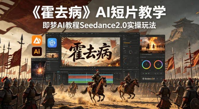 《霍去病》AI短片教学，即梦AI教程Seedance2.0实操玩法-心思维创富网_网上创业教程_网络创业项目