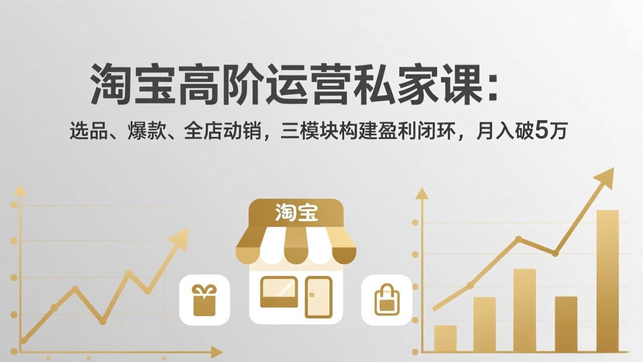 淘宝高阶运营私家课(更新26年4月-心思维创富网_网上创业教程_网络创业项目