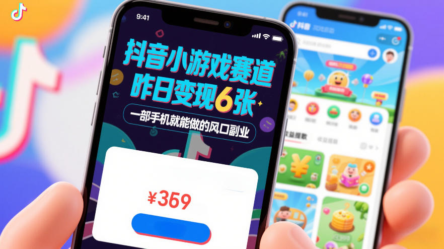 抖音小游戏赛道，昨日变现600+，零基础一部手机就能做的风口副业【揭秘】-心思维创富网_网上创业教程_网络创业项目
