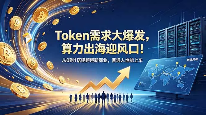 Token需求大爆发，算力出海迎风口！从0到1搭建跨境新商业，普通人也能上车-心思维创富网_网上创业教程_网络创业项目