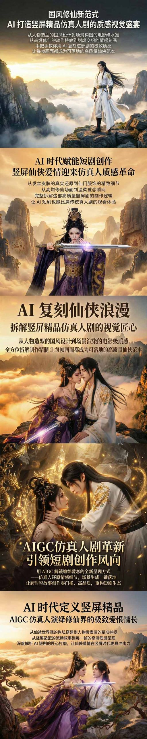 AIGC 仿真人短剧创作革新，解锁仙侠爱恋全新呈现，一键出高质场景，零门槛打造爆款剧集-心思维创富网_网上创业教程_网络创业项目