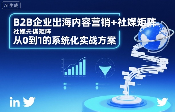 B2B企业出海内容营销+社媒矩阵，从0到1的系统化实战方案-心思维创富网_网上创业教程_网络创业项目