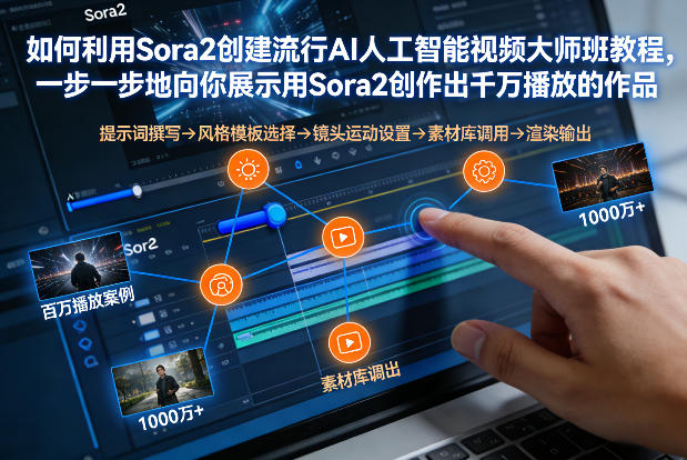 如何利用Sora2创建流行AI人工智能视频大师班，一步一步地向你展示用Sora2创作出千万播放的作品-心思维创富网_网上创业教程_网络创业项目