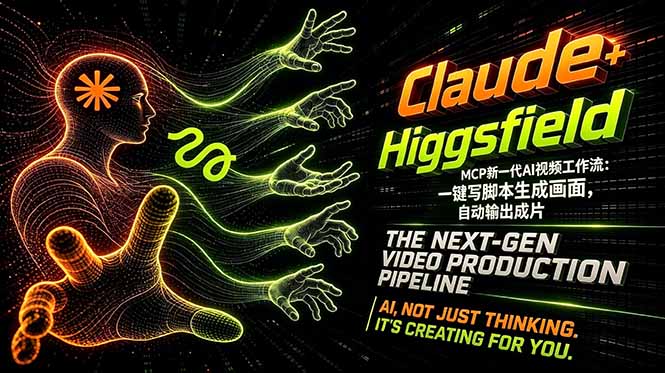 Claude+Higgsfield MCP新一代AI视频工作流：一键写脚本生成画面，自动输出成片-心思维创富网_网上创业教程_网络创业项目