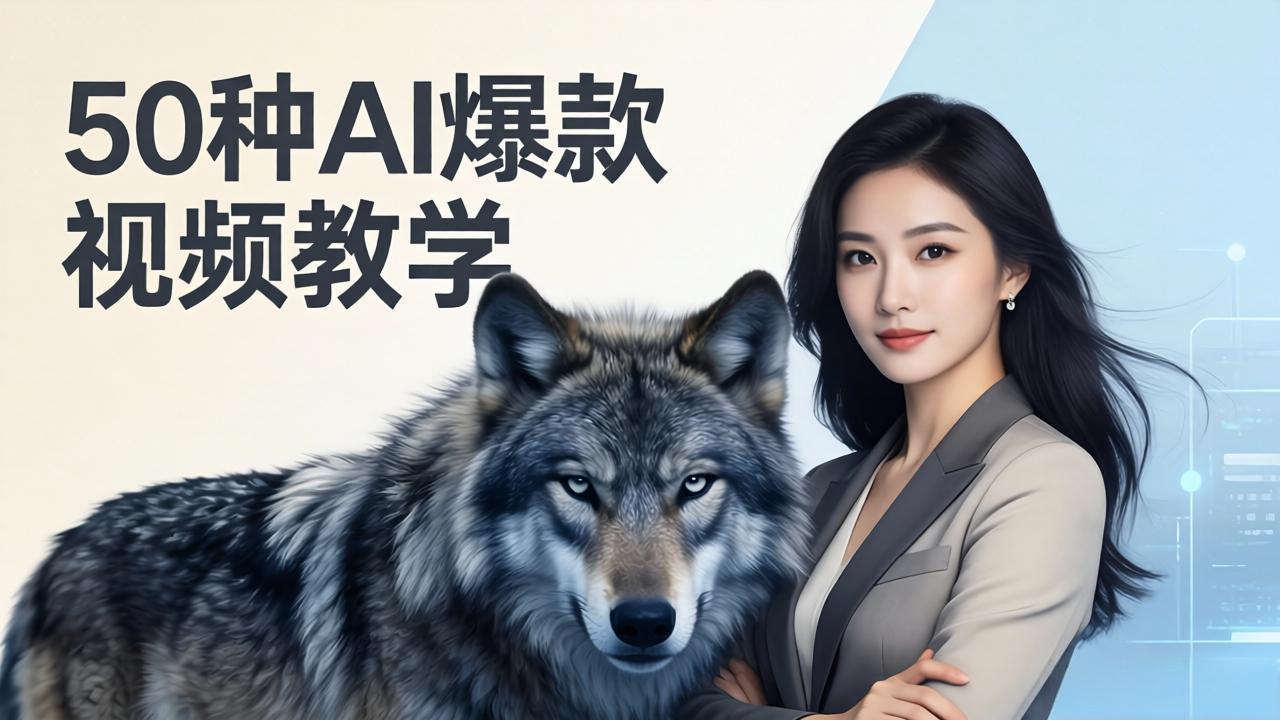 50种AI爆款视频教学：影视级古诗词+治愈萌宠+山海经蛟龙，高阶宝典商业落地-心思维创富网_网上创业教程_网络创业项目