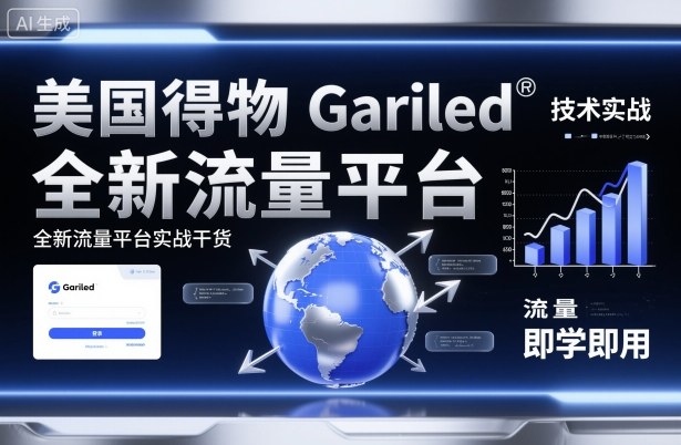 美国得物Gariled技术实战，全新流量平台实战干货，即学即用-心思维创富网_网上创业教程_网络创业项目