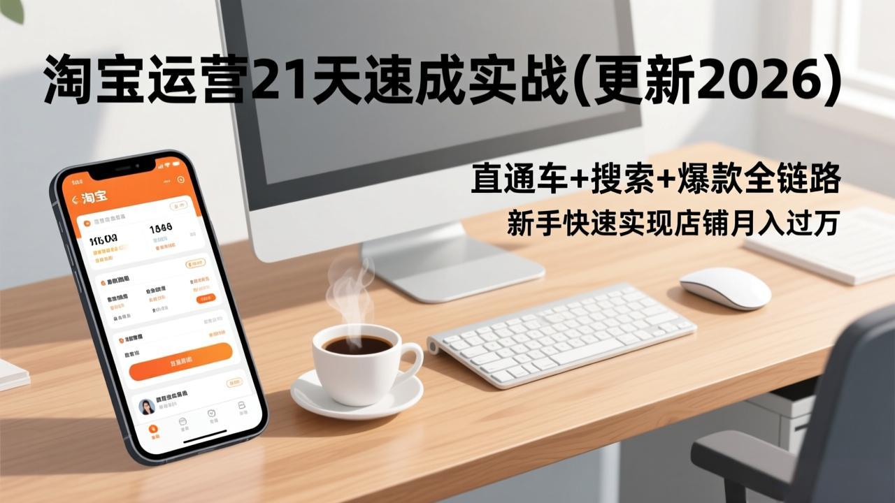 淘宝运营21天速成实战(更新3月-心思维创富网_网上创业教程_网络创业项目