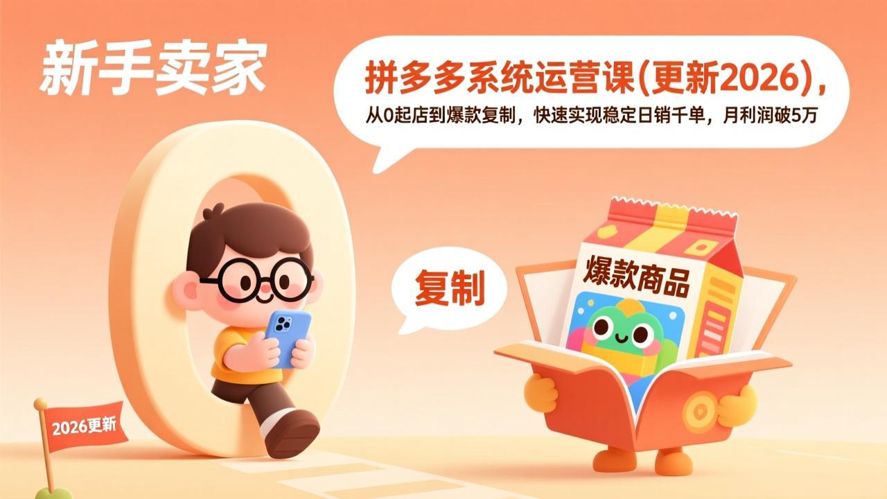 拼多多系统运营课(更新3月-心思维创富网_网上创业教程_网络创业项目