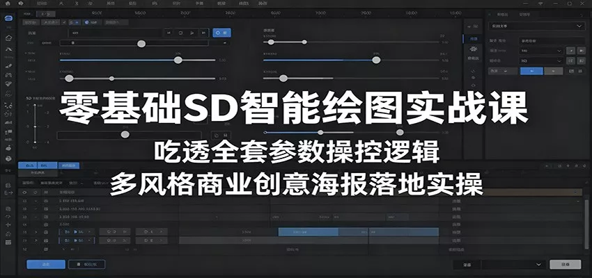 零基础SD智能绘图实战课：吃透全套参数操控逻辑，多风格商业创意海报落地实操-心思维创富网_网上创业教程_网络创业项目