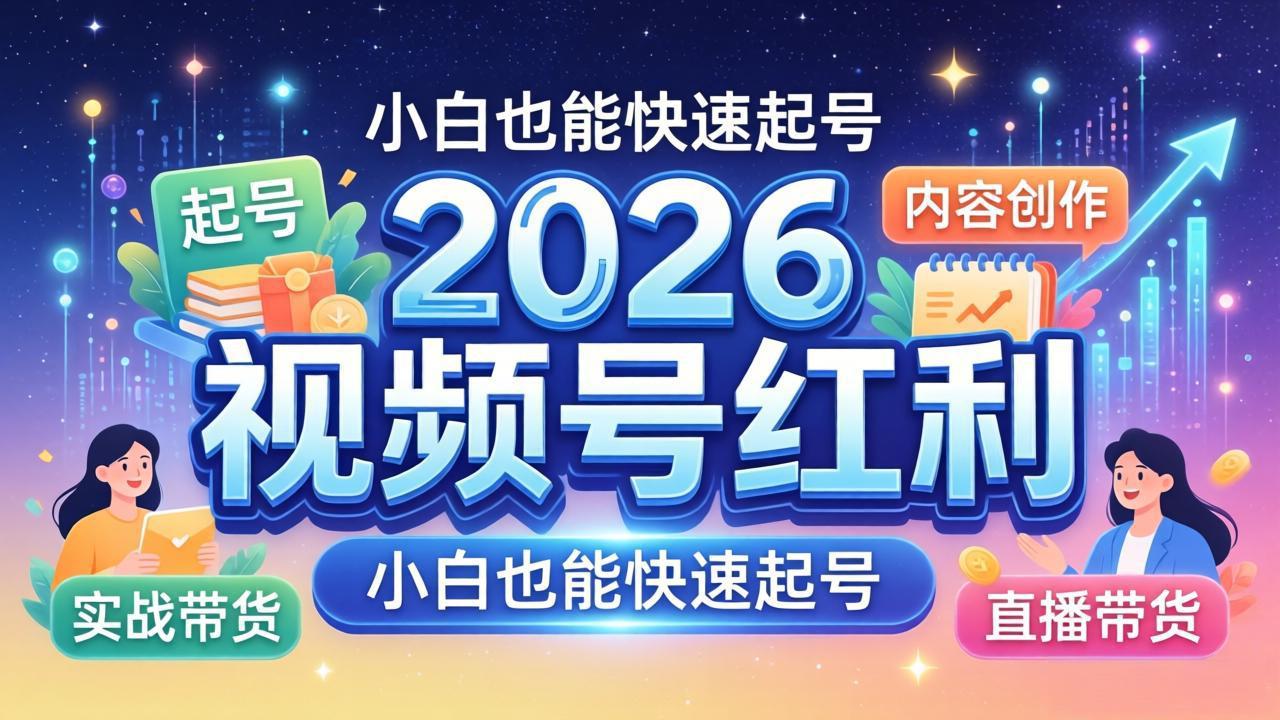 2026视频号红利实战营，大佬亲授起号、内容、直播、IP、投流、私域、矩阵全套落地打法-心思维创富网_网上创业教程_网络创业项目