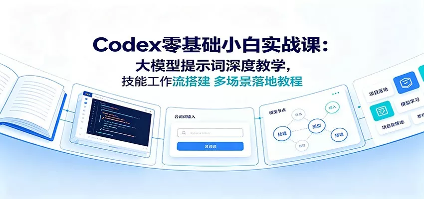 Codex零基础小白实战课：大模型提示词深度教学，技能工作流搭建多场景落地教程-心思维创富网_网上创业教程_网络创业项目