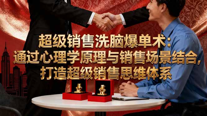 超级销售洗脑爆单术：通过心理学原理与销售场景结合,打造超级销售思维体系-心思维创富网_网上创业教程_网络创业项目