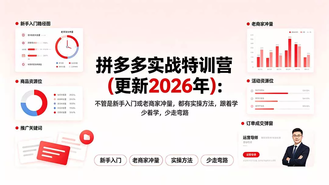 拼多多实战特训营(更新2026年-心思维创富网_网上创业教程_网络创业项目