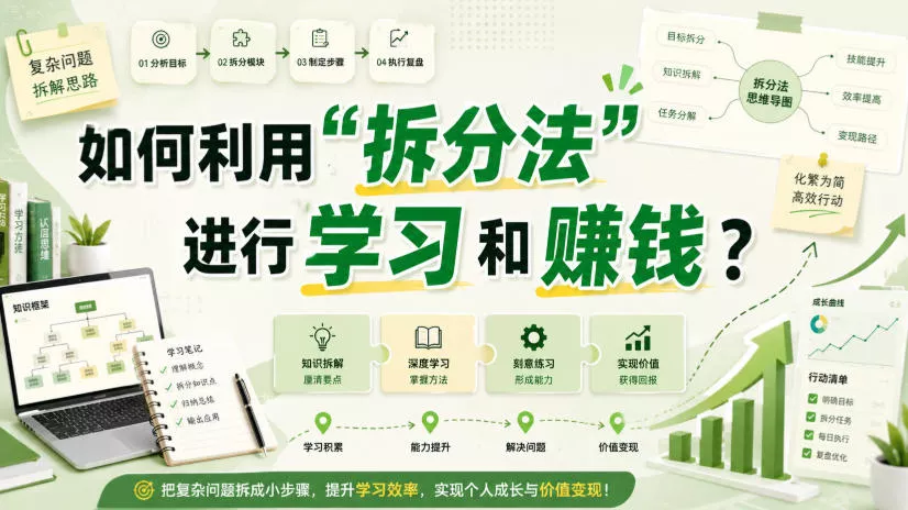 付费文章：如何利用“拆分法”进行学习和賺钱？-心思维创富网_网上创业教程_网络创业项目