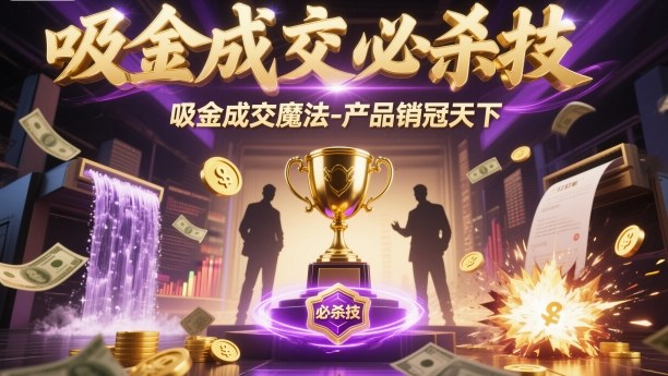 吸金成交必杀技，吸金成交魔法-产品销冠天下-心思维创富网_网上创业教程_网络创业项目