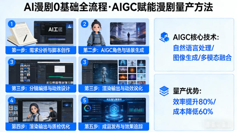 AI漫剧0基础全流程，快速掌握AIGC赋能的漫剧量产方法-心思维创富网_网上创业教程_网络创业项目