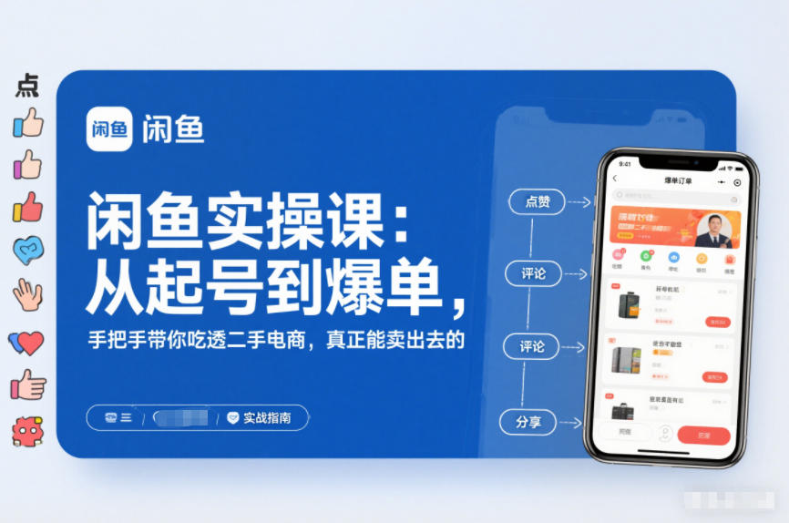 2025闲鱼无货源实操课：从起号到爆单，手把手带你吃透二手电商，真正能卖出去的实战指南-心思维创富网_网上创业教程_网络创业项目