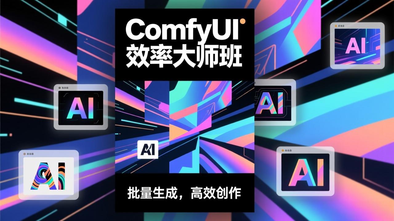 ComfyUI效率大师班：工作流搭建，批量生成，将个人AI出图效率提升5-10倍，月接单收入1-3万-心思维创富网_网上创业教程_网络创业项目