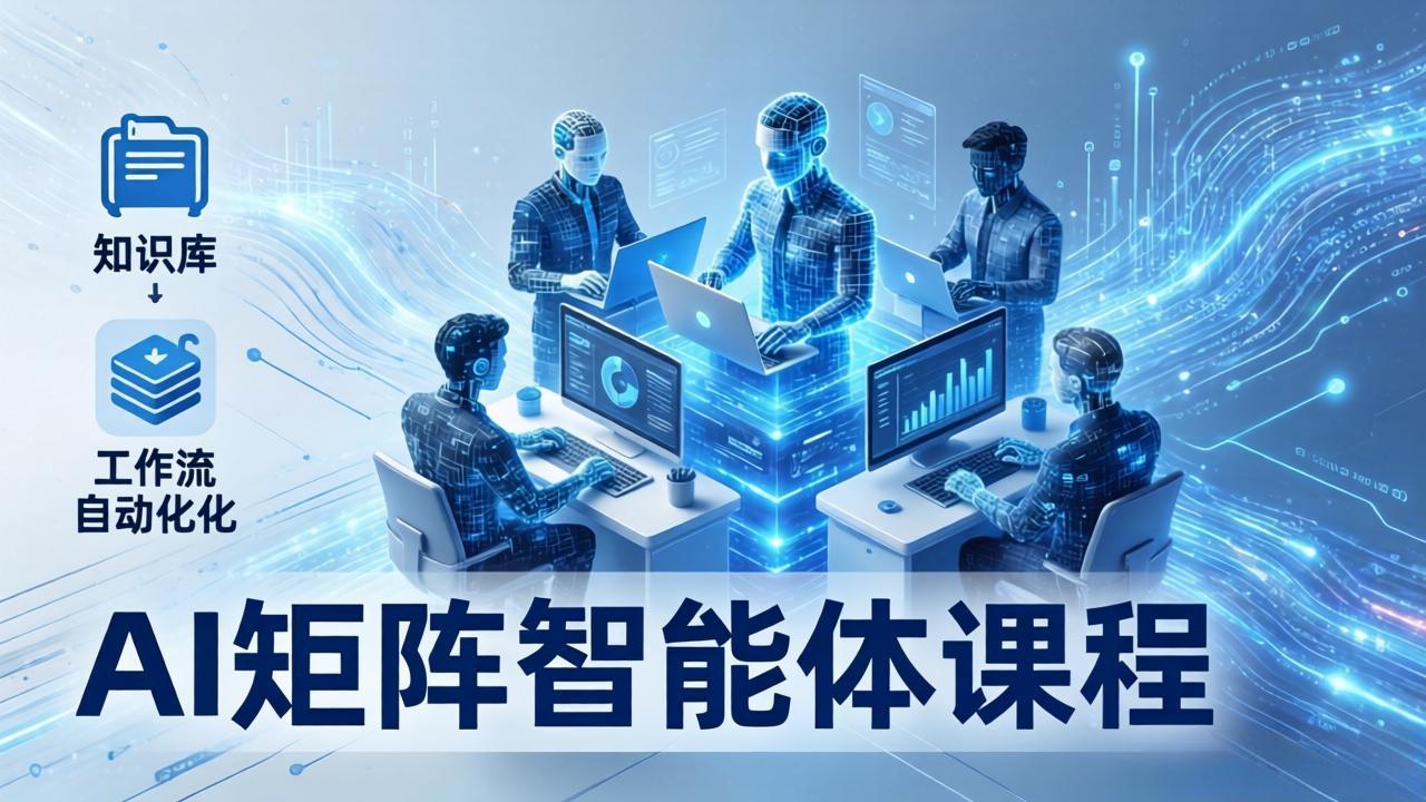 AI矩阵智能体实战：100个数字员工批量生产内容，文本知识库+工作流自动化全搞定-心思维创富网_网上创业教程_网络创业项目