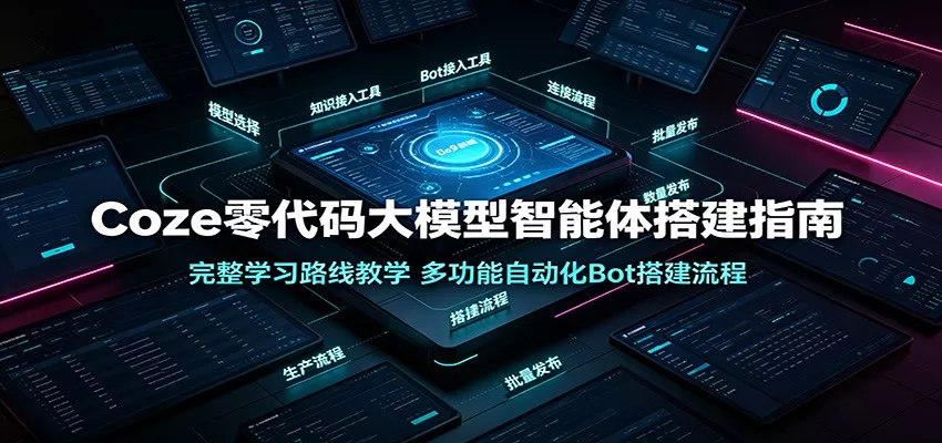 Coze零代码大模型智能体搭建指南：完整学习路线教学，多功能自动化Bot搭建流程-心思维创富网_网上创业教程_网络创业项目