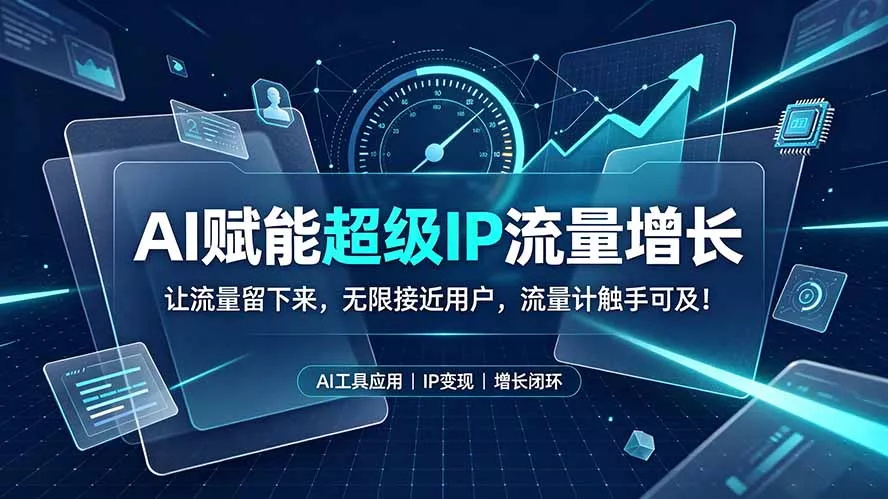 AI赋能超级IP流量增长：让流量留下来，无限接近用户，流量计触手可及！-心思维创富网_网上创业教程_网络创业项目