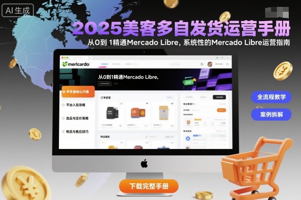 2025美客多自发货运营手册：从0到1精通Mercado Libre，系统性的Mercado Libre运营指南-心思维创富网_网上创业教程_网络创业项目