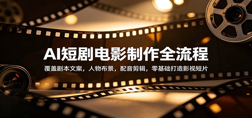 AI短剧电影制作全流程：覆盖剧本文案，人物布景，配音剪辑，零基础打造影视短片-心思维创富网_网上创业教程_网络创业项目
