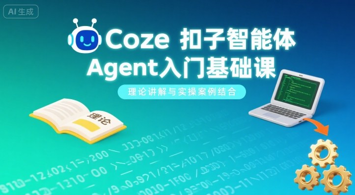 Coze扣子智能体Agent入门基础课，理论讲解与实操案例结合-心思维创富网_网上创业教程_网络创业项目