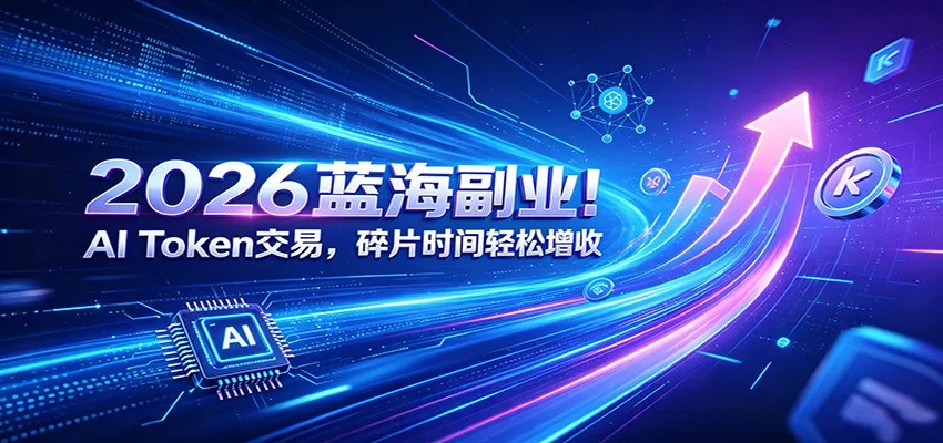 2026蓝海副业！AI Token交易，碎片时间轻松增收-心思维创富网_网上创业教程_网络创业项目