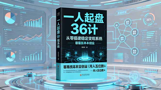 一人起盘36计：从零搭建稳定变现系统，实现低成本创业，月入五位数+-心思维创富网_网上创业教程_网络创业项目