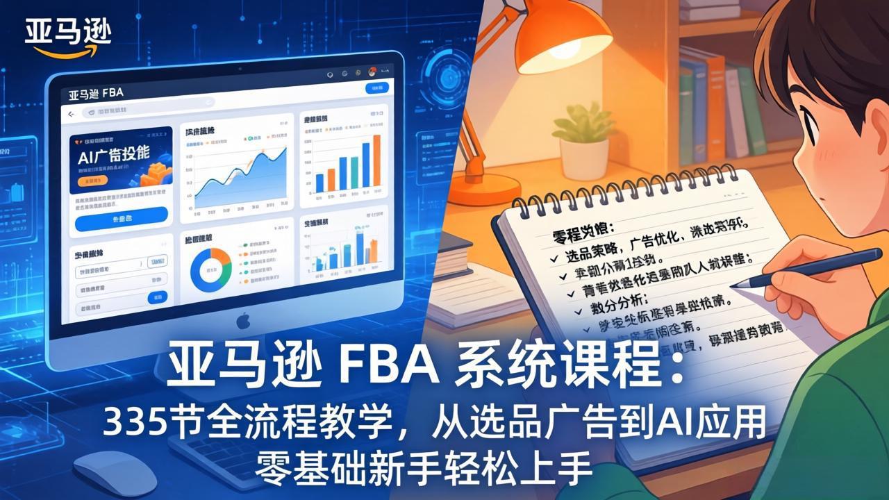 亚马逊 FBA 系统课程(更新26年3月-心思维创富网_网上创业教程_网络创业项目