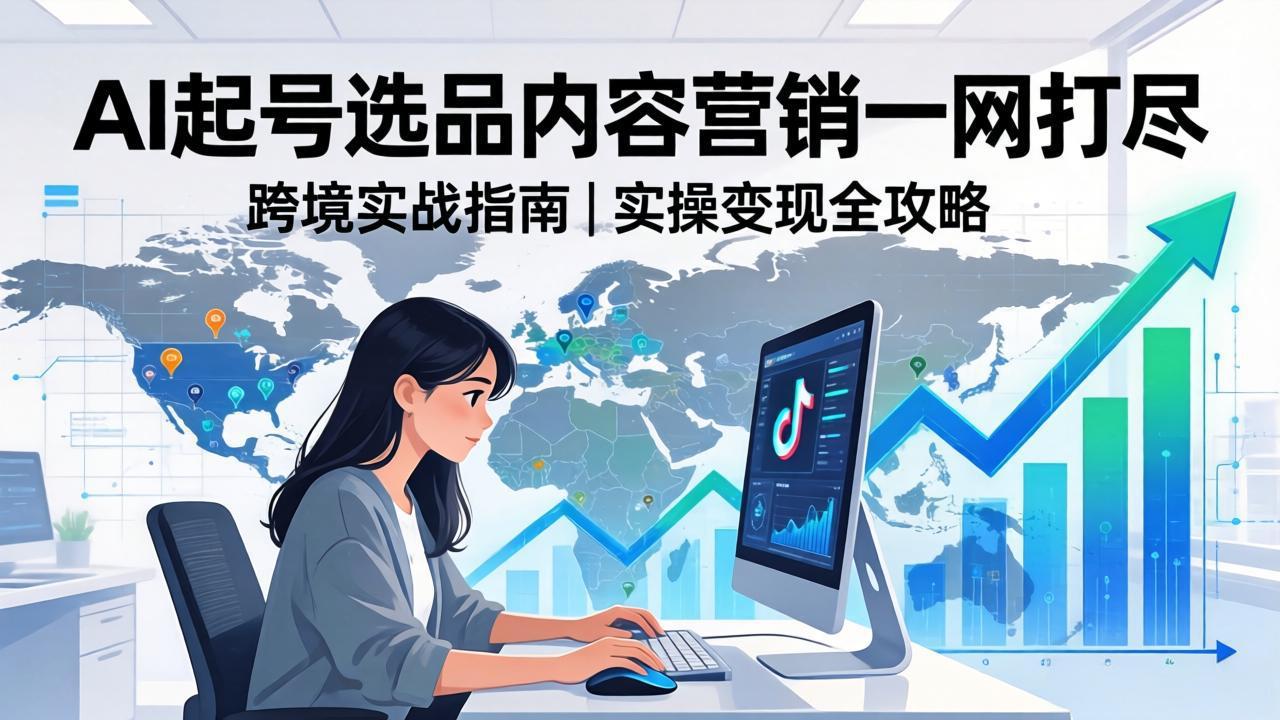 2026 TikTok 跨境AI实操：从零基础到变现全流程，AI起号选品内容营销一网打尽-心思维创富网_网上创业教程_网络创业项目