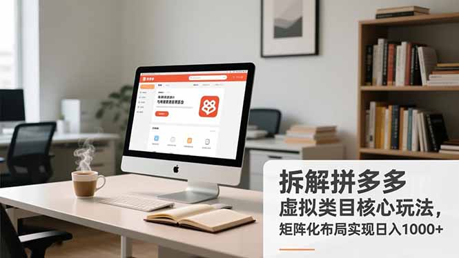 拆解拼多多虚拟类目核心玩法，矩阵化布局实现日入1000+-心思维创富网_网上创业教程_网络创业项目