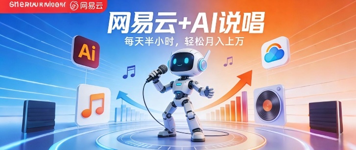 网易云+AI说唱，每天半小时，AI内容创作+流量变现，轻松月入1W-心思维创富网_网上创业教程_网络创业项目
