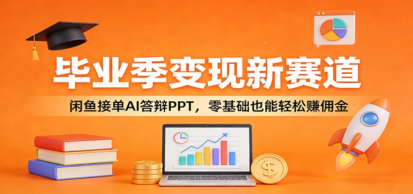 毕业季变现新赛道：闲鱼接单AI答辩PPT，零基础也能轻松赚佣金-心思维创富网_网上创业教程_网络创业项目