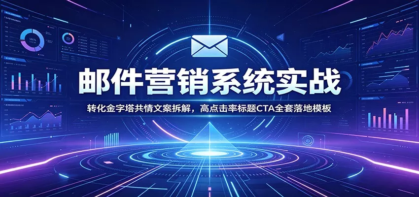 邮件营销系统实战：转化金字塔共情文案拆解，高点击率标题CTA全套落地模板-心思维创富网_网上创业教程_网络创业项目