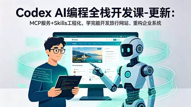 Codex AI编程全栈开发课-更新：MCP服务+Skills工程化，学完能开发旅行网站、重构企业系统-心思维创富网_网上创业教程_网络创业项目