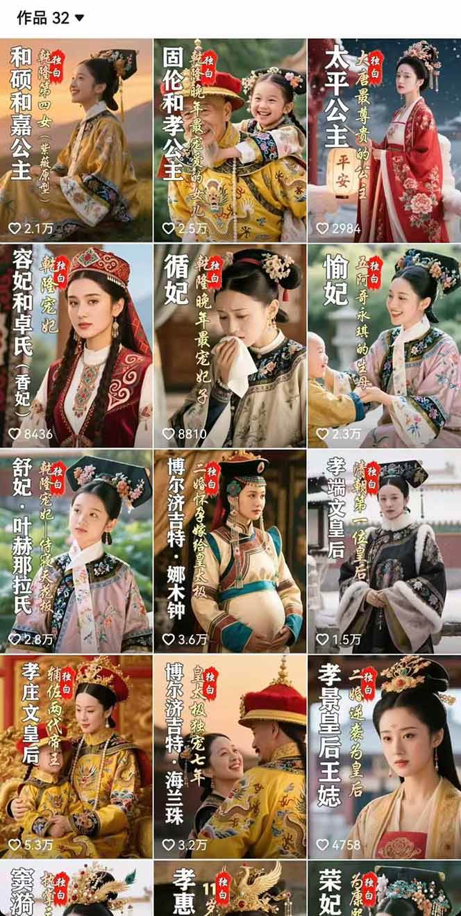 （15927期）历史女性人物创作课：独白文案+AI克隆+蒙版剪辑，3个月涨粉22w+副业月入3w-心思维创富网_网上创业教程_网络创业项目