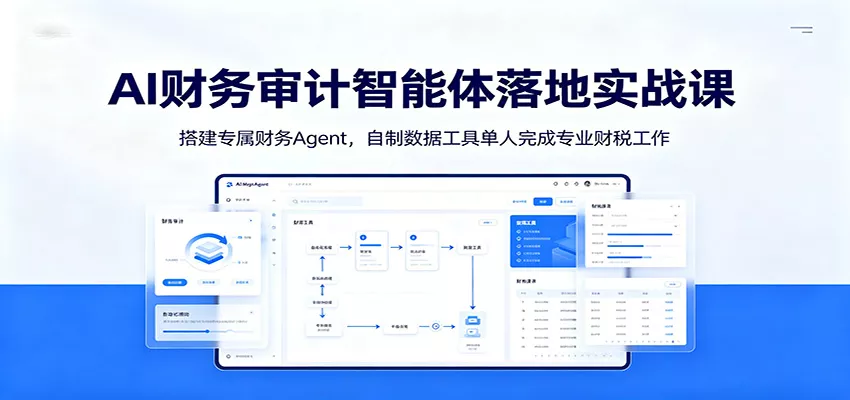 AI财务审计智能体落地实战课：搭建专属财务Agent，自制数据工具单人完成专业财税工作-心思维创富网_网上创业教程_网络创业项目