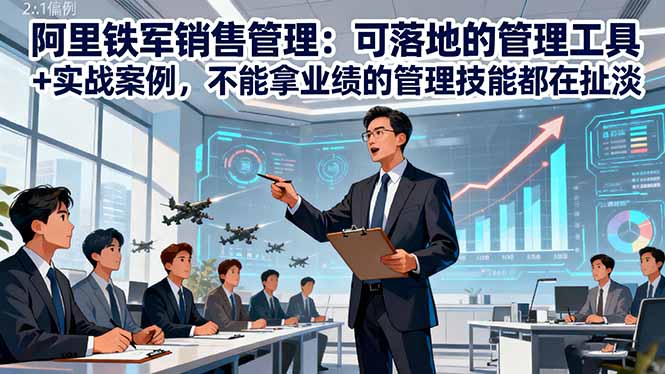 阿里铁军销售管理：可落地的管理工具+实战案例，不能拿业绩的管理都在扯淡-心思维创富网_网上创业教程_网络创业项目