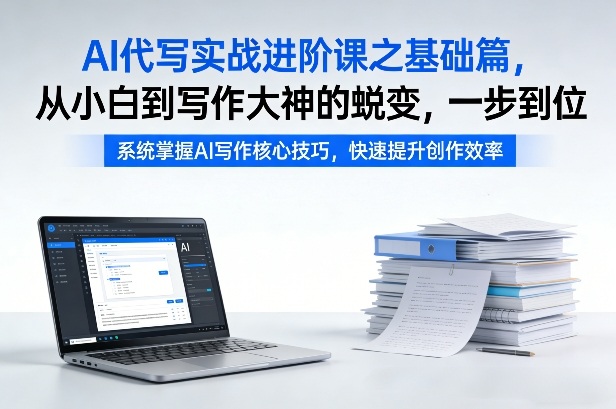 AI代写实战进阶课之基础篇，从小白到写作大神的蜕变，一步到位【揭秘】-心思维创富网_网上创业教程_网络创业项目