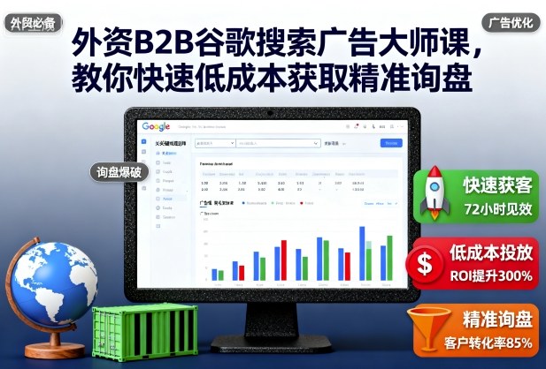 外资B2B谷歌搜索广告大师课，教你快速低成本获取精准询盘-心思维创富网_网上创业教程_网络创业项目