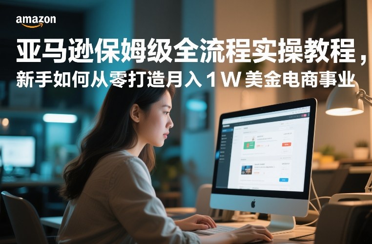 亚马逊保姆级全流程实操教程，新手如何从零打造月入1W美金电商事业-心思维创富网_网上创业教程_网络创业项目
