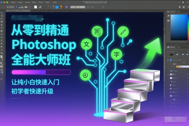 从零到精通Photoshop全能大师班，让纯小白快速入门，初学者快速升级-心思维创富网_网上创业教程_网络创业项目