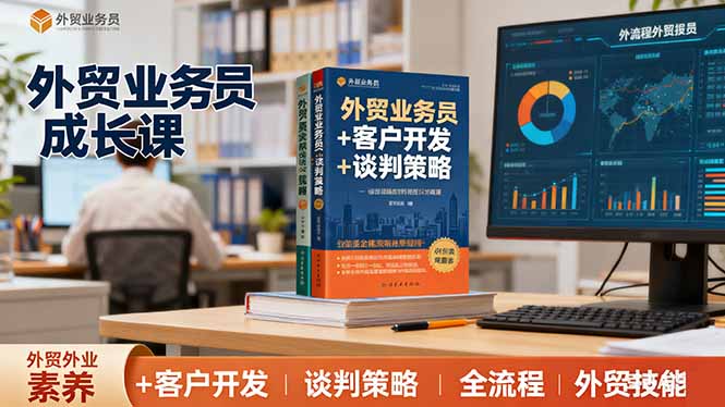 外贸业务员成长课：职业素养+客户开发+谈判策略、掌握全流程外贸技能-心思维创富网_网上创业教程_网络创业项目