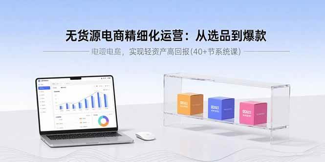 （15896期）无货源电商精细化运营：从选品到爆款，实现轻资产高回报(40+节系统课)-心思维创富网_网上创业教程_网络创业项目