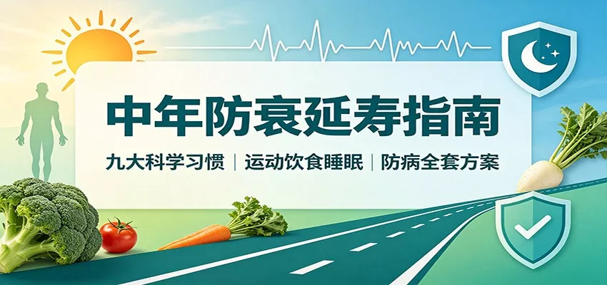 中年防衰延寿指南：九大科学习惯，运动饮食睡眠防病全套方案-心思维创富网_网上创业教程_网络创业项目
